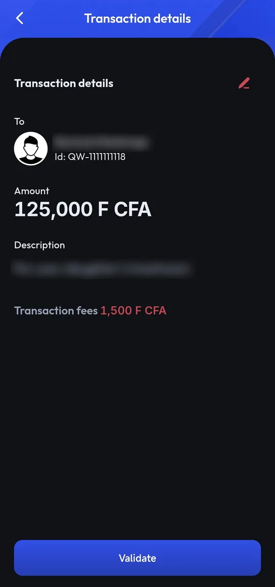 Transfer: the fees before you validate